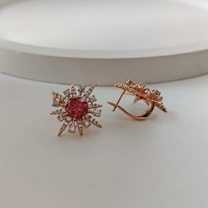 Серьги Вставка: Циркон
Материал изделия: ювелирный сплав
Размер: - 2 см
Вид(модель) сережек: Английский замочек

Красивые серьги  с благородными цирконами изготовлены из специального гипоаллергенног