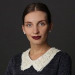 Воротник пришивной на ткани 40*9см молочный