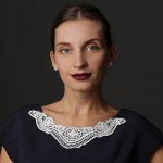 Воротник пришивной 25*14см белый