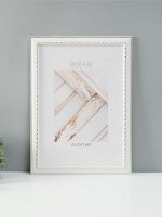 Фоторамка пластик &quot;МИРАМ&quot; 29,7х42 см, (A3) белый (пластиковый экран)