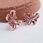 Серьги  покрытие позолота