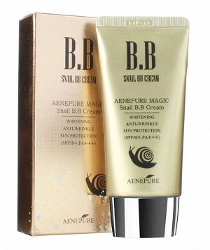ВВ крем, с улиточным муцином/Aenepure Magic Snail BB Cream SPF50+/PA+, Ekel, Ю.Корея, 50 г