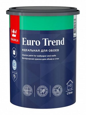 Краска для обоев и стен EURO TREND A мат 0,9л