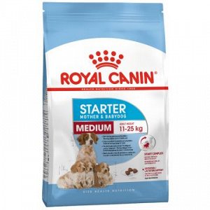 Royal Canin Medium Starter сухой корм для щенков средних пород до 2 месяцев, а тк же беременных и кормящих сук, 4кг АКЦИЯ!