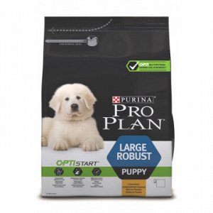 Pro Plan Large Robus Puppy сухой корм для щенков крупных пород Курица/рис 3кг АКЦИЯ!