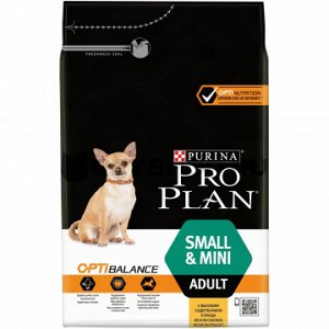 Pro Plan Small&Mini Adult сухой корм для мелких и карликовых пород собак Курийа/рис 3кг АКЦИЯ!