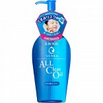 SHISEIDO Senka Perfect Watery Oil Гидрофильное масло для снятия макияжа с гиалуроновой кислотой и протеинами шёлка, 230 мл