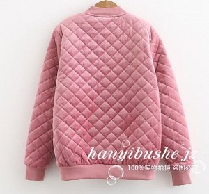 Стеганная куртка,розовый
