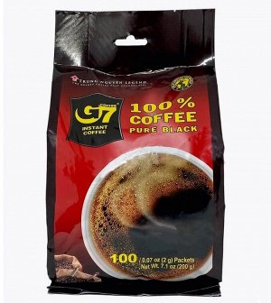 Кофе РАСТВОРИМЫЙ черный G7 100 саше.*2 гр.