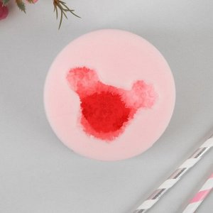 Силиконовая форма для мыла "Мишка из роз"