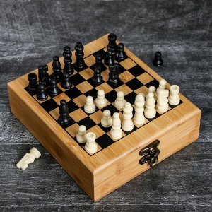 Набор "Удача", фляжка 180 мл, шахматы