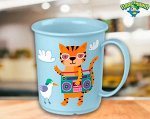 КРУЖКА ДЕТСКАЯ С ДЕКОРОМ 0,18Л (Светло-голубой)