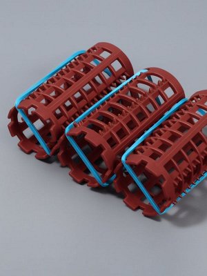 Бигуди на резинке, d = 2,7 см, 8 шт, цвет МИКС