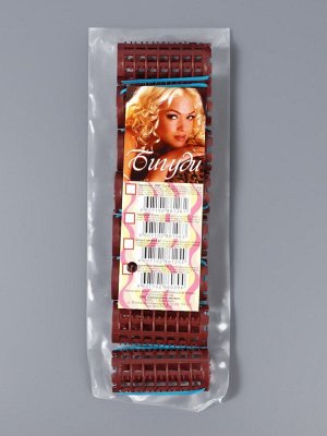 Бигуди на резинке, d = 2,7 см, 8 шт, цвет МИКС