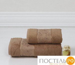 2197 Комплект полотенец бамбук "KARNA" PANDORA 50х90-70х140 1/2 Горчичный