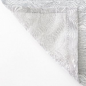 Портьерная ткань Жаккард Ривьера серый         (ш.280см)