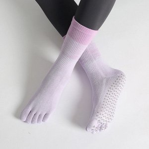 Носки для йоги, фитнеса, спортивные, противоскользящие
