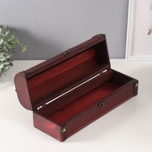 Шкатулка подарочная под бутылку «Герцог», дерево, 12x34x11 см