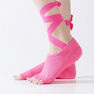 Носки для йоги, фитнеса, спортивные, противоскользящие