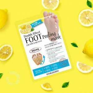 Double & Zero Пилинг носочки для ног с гиаулороновой кислотой Mask Foot Peeling Double Effect, 40 мл