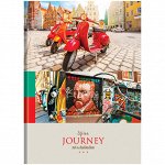 Бизнес-блокнот А4 160л., OfficeSpace &quot;Путешествия. Collage of travel&quot;, глянцевая ламинация