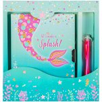 Записная книжка 7БЦ B6 64л. ArtSpace &quot;Mermaid style&quot; метал. замок + ручка шарик., блестки, подар.уп.