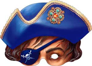 Картонная маска "Пират"
