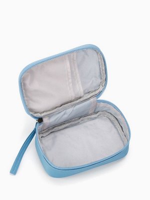 Косметичка-аптечка дорожная на молнии, с ручкой, Medicine bag, голубая