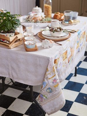Скатерть Этель «Пасхальные куличи» 220x147 см, 100% хлопок, саржа 190 г/м²