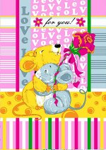 Полотенце вафельное кухонное купон &quot;Love&quot; вид 15