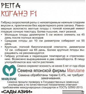 Репа желтая "Коганэ" F1