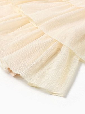 Платье для девочки MINAKU: PartyDress, цвет молочный.