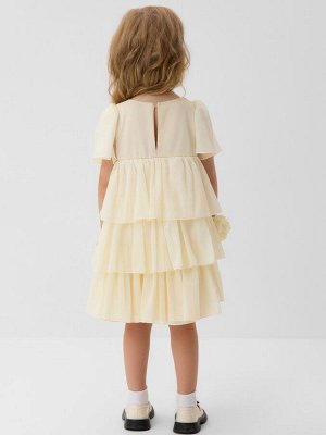 Платье для девочки MINAKU: PartyDress, цвет молочный.