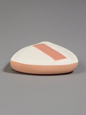Спонжи для макияжа, в футляре, 3 формы: треугольник, овал, сердце, бежевые