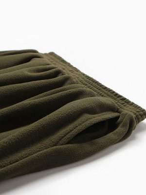 Брюки флисовые для девочки MINAKU: Fleece Soft, хаки.