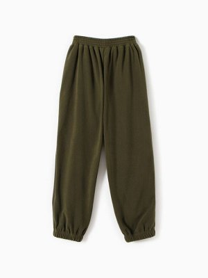 Брюки флисовые для девочки MINAKU: Fleece Soft, хаки.