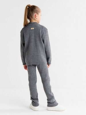 Костюм детский вязаный (кофта и брюки) MINAKU, цвет графит.