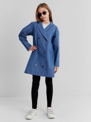 Рубашка для девочки MINAKU: Jeans collection, голубая.