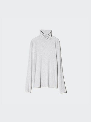UNIQLO Heattech - тонкая термо-кофта с длинным рукавом - 52 GREEN