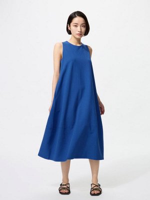 UNIQLO - воздушное платье из джерси - 67 BLUE