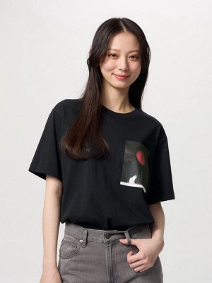 UNIQLO UT - хлопковая футболка с принтом "Magnum Photos" - 09 BLACK