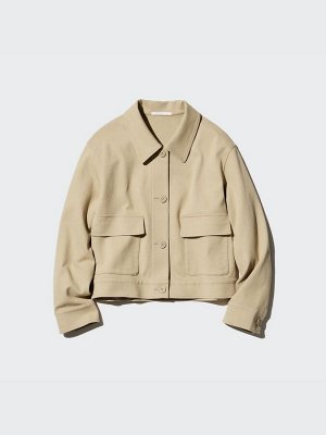 UNIQLO - куртка из джерси - 30 NATURAL