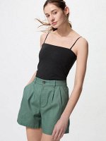 UNIQLO AIRism - майка на бретельках с чашечками - 09 BLACK