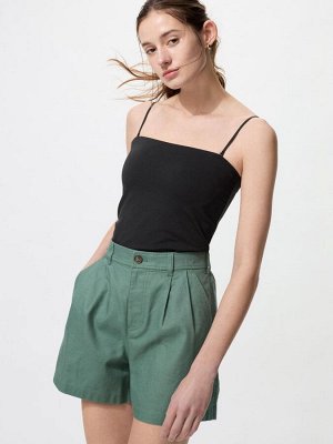 UNIQLO AIRism - майка на бретельках с чашечками - 09 BLACK