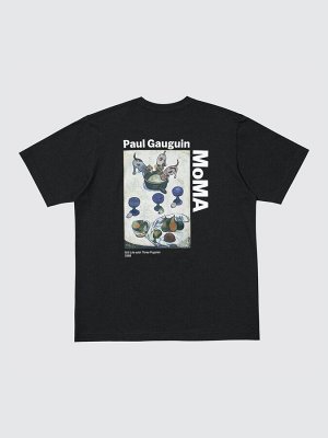 UNIQLO UT - хлопковая футболка с принтом "MoMA" - 09 BLACK