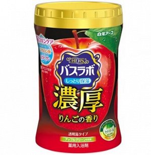 "Hakugen Earth" "HERS Bath Labo" Увлажняющая соль для ванны с восстанавливающим эффектом с гиалуроновой кислотой (с ароматом яблока), банка 600 гр.,