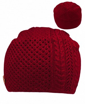 Красная шапка для девочки 37394-ПА19