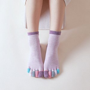Носки для йоги, фитнеса, спортивные, противоскользящие