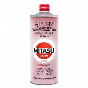 Масло трансмиссионное Mitasu ATF T-IV, полусинтетическое, для АКПП Toyota, 1л, арт. MJ-324/1