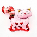 Воздушный шар фольгированный 25&quot; «Кошечка розовая», фигура, под воздух